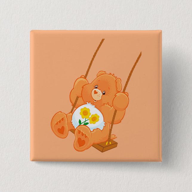 Bóton Quadrado 5.08cm Bear Button (Frente)