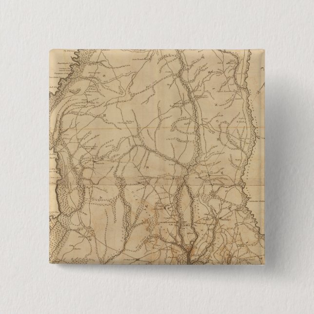 Bóton Quadrado 5.08cm Beaufort District, Carolina do Sul (Frente)