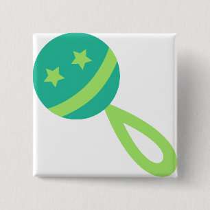 Bóton Quadrado 5.08cm bebezinho verde
