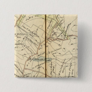 Bóton Quadrado 5.08cm Bedford, Nova York