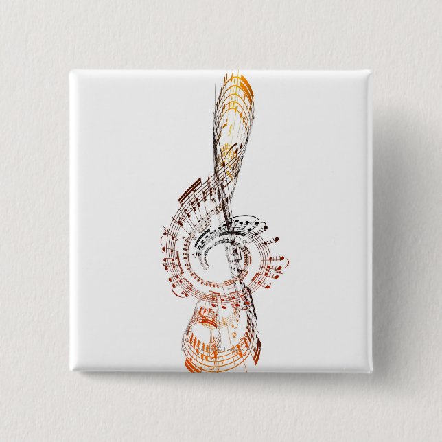 Bóton Quadrado 5.08cm Beethoven (Frente)