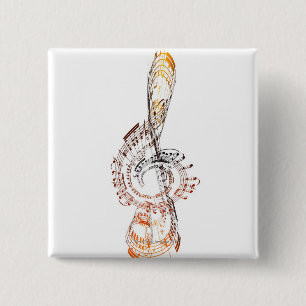 Bóton Quadrado 5.08cm Beethoven