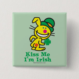 Bóton Quadrado 5.08cm Beije-me