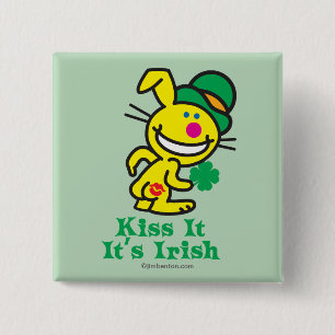 Bóton Quadrado 5.08cm Beije-o