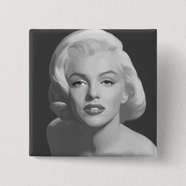 Bóton Quadrado 5.08cm Beleza clássica 4 (Frente)