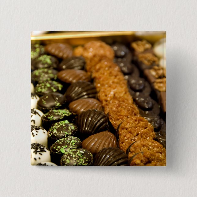 Bóton Quadrado 5.08cm Bélgica, Bruxelas. World famosa Bélgica (Frente)