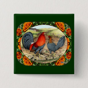Bóton Quadrado 5.08cm Belo Jogo Fowl