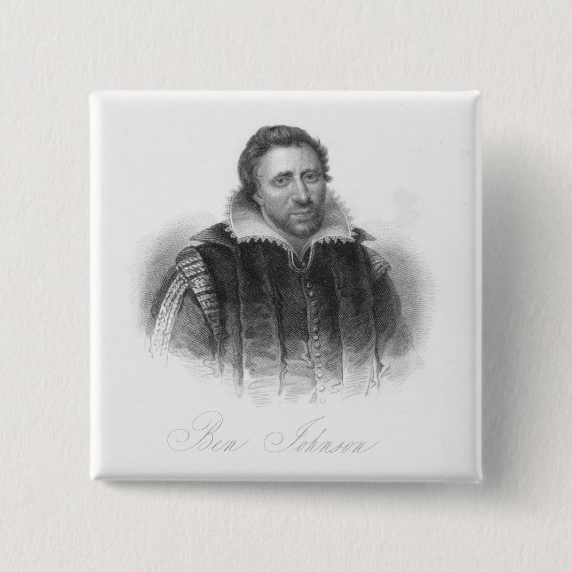 Bóton Quadrado 5.08cm Ben Jonson (Frente)