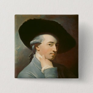 Bóton Quadrado 5.08cm Benjamin ocidental, C. 1776 (óleo em canvas)