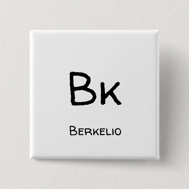 Bóton Quadrado 5.08cm Berkelio - Bk (Frente)