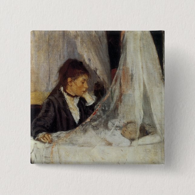 Bóton Quadrado 5.08cm Berthe Morisot (Frente)