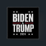 Bóton Quadrado 5.08cm Biden Trump 2024 Funny Eletion VP Presidencial<br><div class="desc">Biden Trump 2024 Funny Eletion VP Presidencial</div>