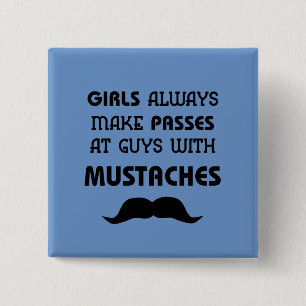 Bóton Quadrado 5.08cm Bigode