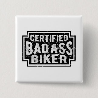 Bóton Quadrado 5.08cm Biker de Badass Certificado