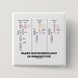 Bóton Quadrado 5.08cm Biotecnologia da planta na perspectiva