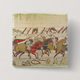 Bóton Quadrado 5.08cm Bishop Odo Holding um bastão