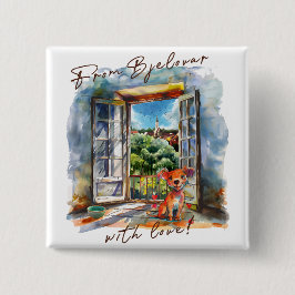 Bóton Quadrado 5.08cm Bjelovar