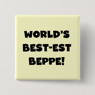 Bóton Quadrado 5.08cm Black Text Best Beppe T-shirts e presentes
