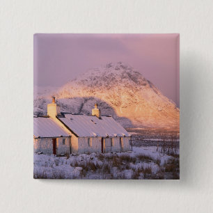 Bóton Quadrado 5.08cm Blackrock Cottage, Glencoe, Highlands, Escócia 2