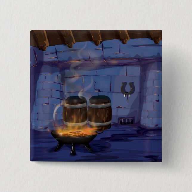 Bóton Quadrado 5.08cm Blacksmiths Forge (Frente)