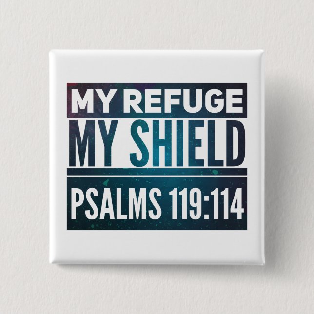 Bóton Quadrado 5.08cm Blindagem - Pino do botão quadrado (Frente)