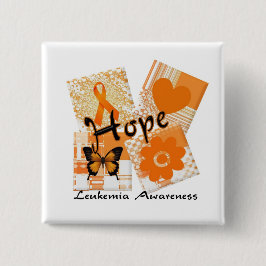 Bóton Quadrado 5.08cm Blocos de esperança