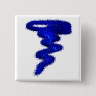 Bóton Quadrado 5.08cm Blue Tornado