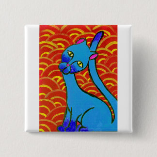 Bóton Quadrado 5.08cm BlueSiamese