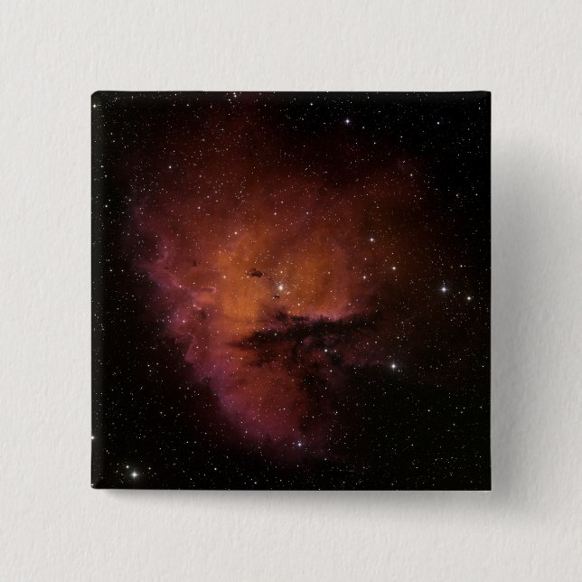 Bóton Quadrado 5.08cm Bok Globules em NGC 281 (Frente)