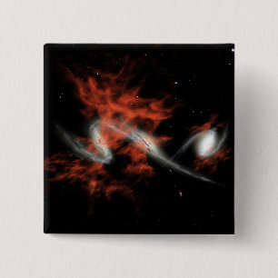 Bóton Quadrado 5.08cm Bolhas galácticas gigantes