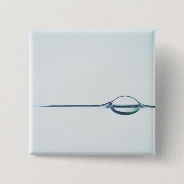 Bóton Quadrado 5.08cm Bolhas na superfície da água (Frente)