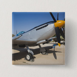 Bóton Quadrado 5.08cm Bombeiros Spitfire construídos no Reino Unido