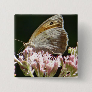 Bóton Quadrado 5.08cm Bonito borboleta grande