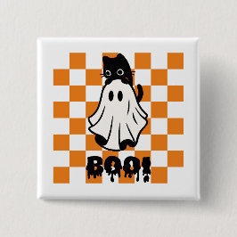 Bóton Quadrado 5.08cm Boo Halloween - Design