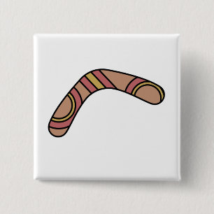 Bóton Quadrado 5.08cm Boomerang