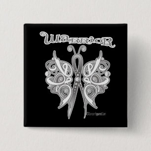 Bóton Quadrado 5.08cm Borboleta Celta Cancer Pulmonar