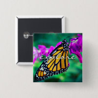 Borboleta de Monarca Laranja Explorar Script Moder