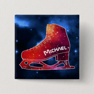 Bóton Quadrado 5.08cm Bota Espacial Personalizada para Patinação no Gelo