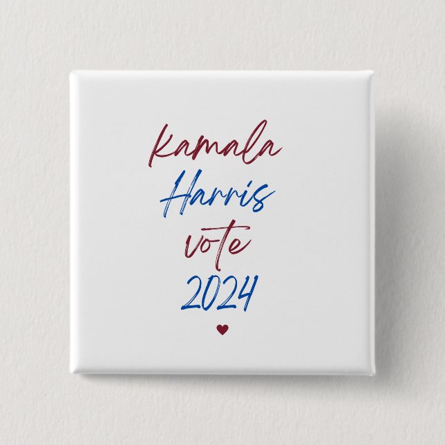 Bóton Quadrado 5.08cm Botão (Frente)