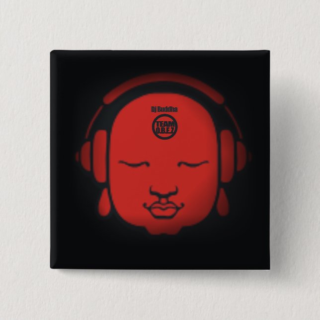 Bóton Quadrado 5.08cm botão (Frente)