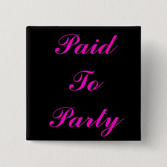 Bóton Quadrado 5.08cm Botão (Frente)