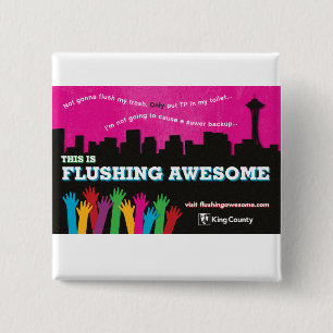 Bóton Quadrado 5.08cm Botão