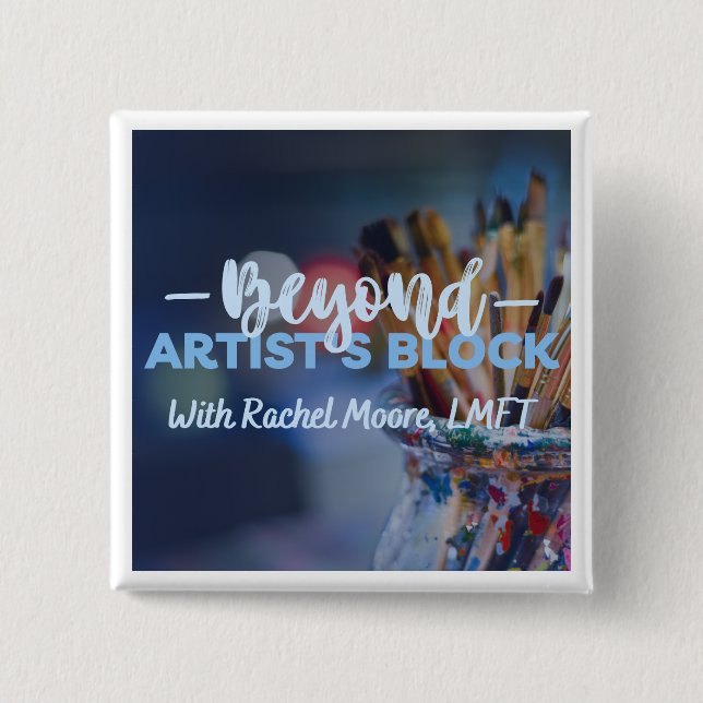 Bóton Quadrado 5.08cm Botão (Frente)