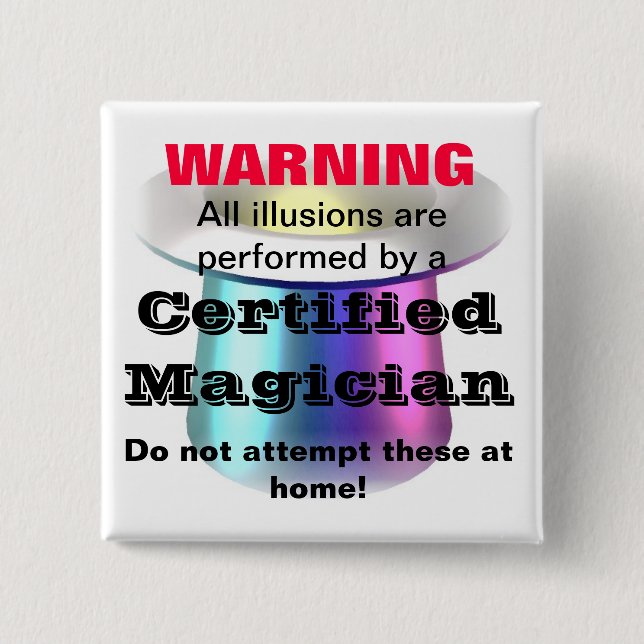 Bóton Quadrado 5.08cm botão (Frente)