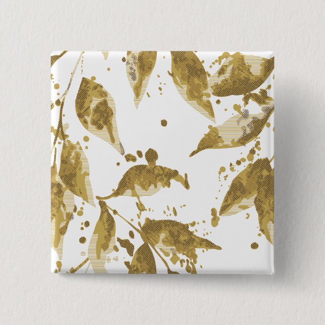 Bóton Quadrado 5.08cm Botão (Frente)