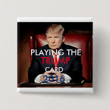 Botão 2016 de Donald Trump Pinback (quadrado)
