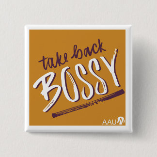 Bóton Quadrado 5.08cm Botão AAUW