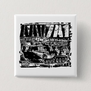 Bóton Quadrado 5.08cm Botão AAV-7A1