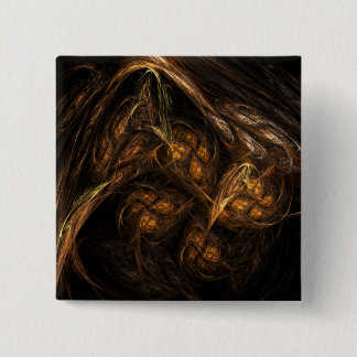 Bóton Quadrado 5.08cm Botão Abstrato de Arte da Mãe Terra (quadrado)