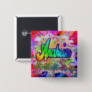 Bóton Quadrado 5.08cm Botão Anaheim Vista Express